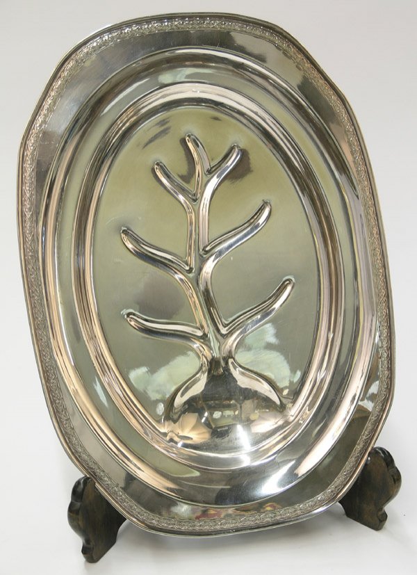 Silverplate meat trays - 3