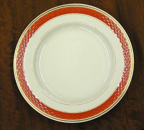 Danish dinnerware gray orange - 3