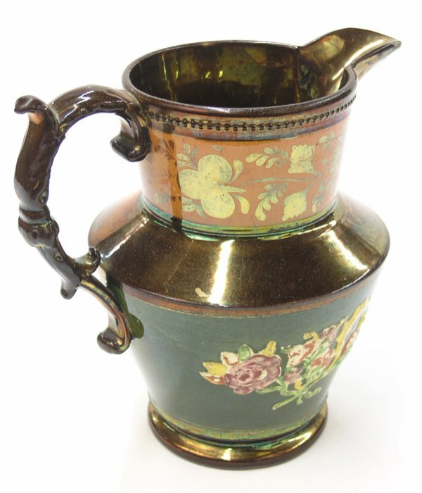 English lusterware pitcher - 3