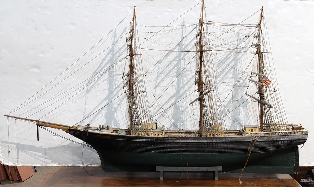 Three masted full-rigged clipper ship model of the "A (1 of 5)