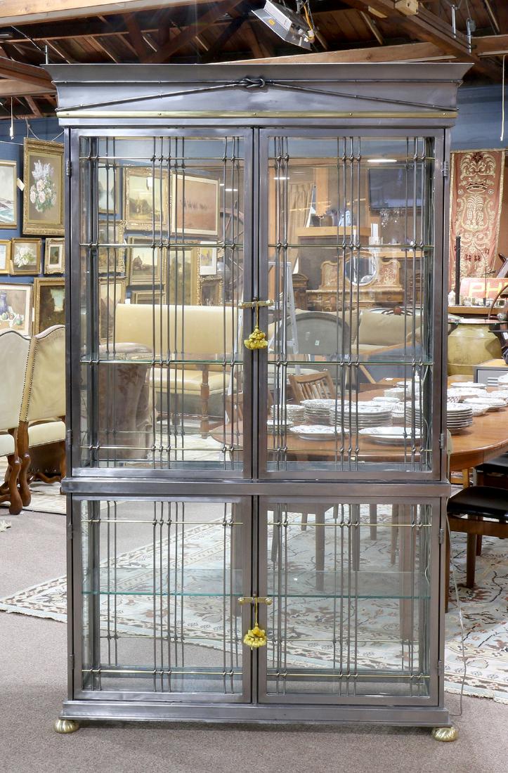 Maison Jansen style illuminated display vitrine (1 of 4)