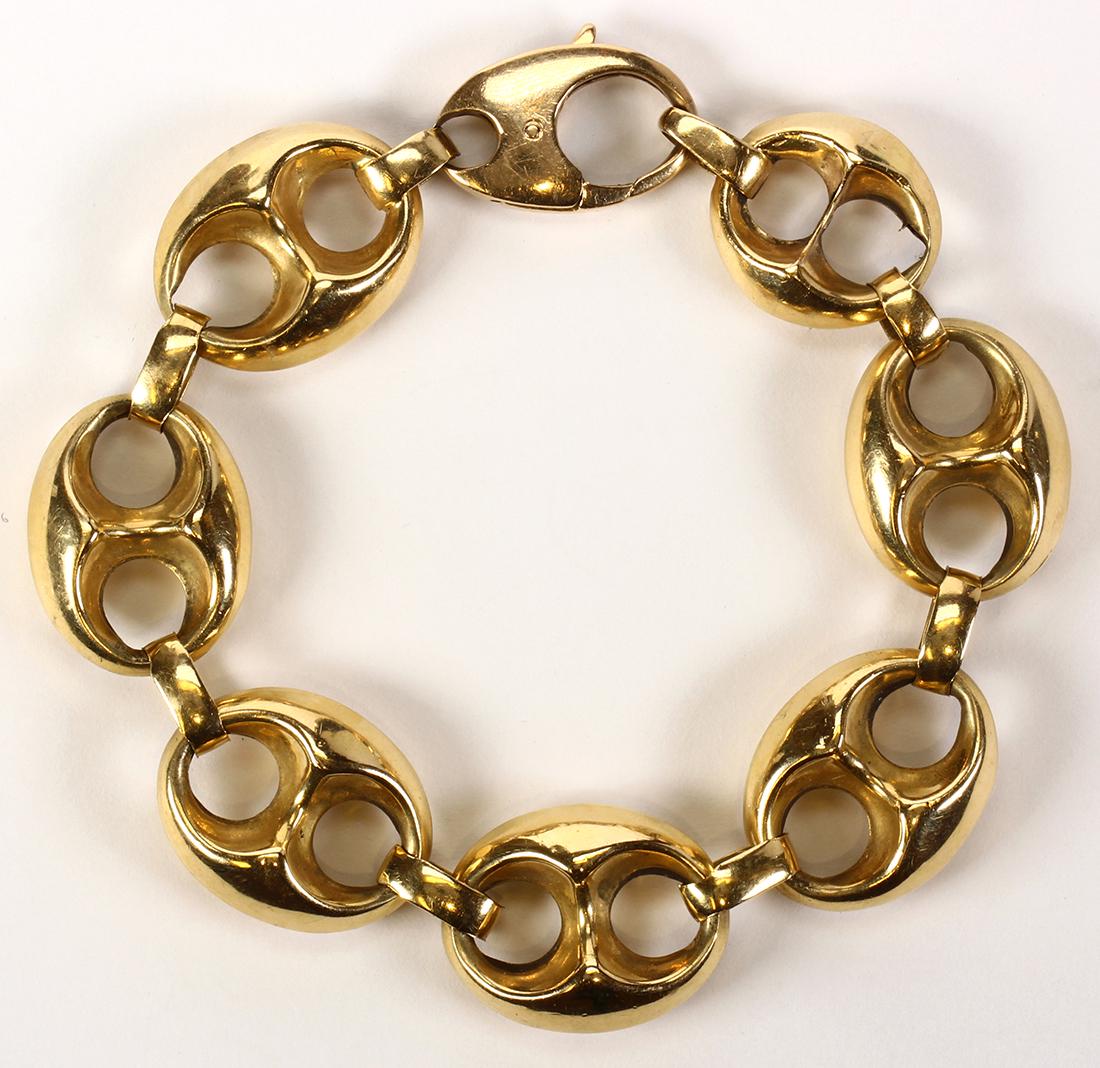 14k yellow gold link bracelet (1 of 1)