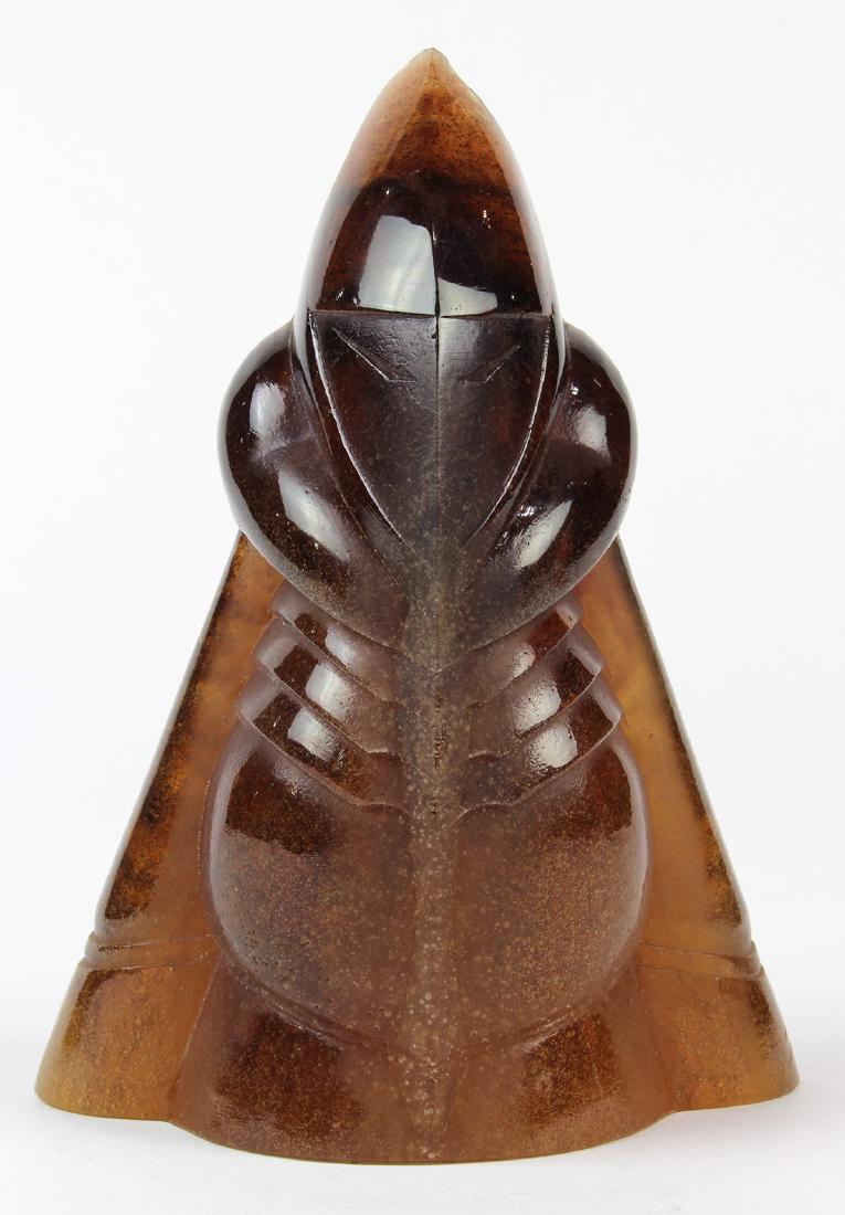 Daum France limited edition pate de verre glass figural (1 of 6)