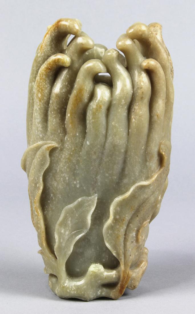 Chinese Buddha Hand Citron Hardstone Vase (1 of 6)