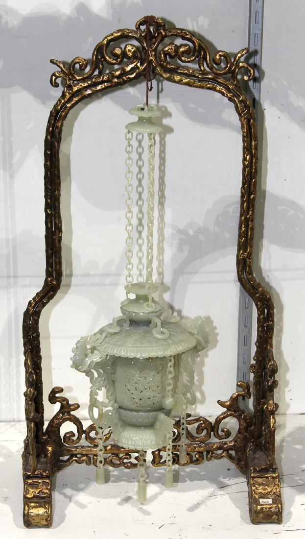 Chinese Carved Hardstone Lantern (1 of 3)