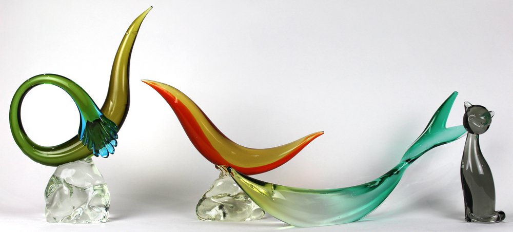 Salviati Murano art glass animal sculptures (1 of 3)