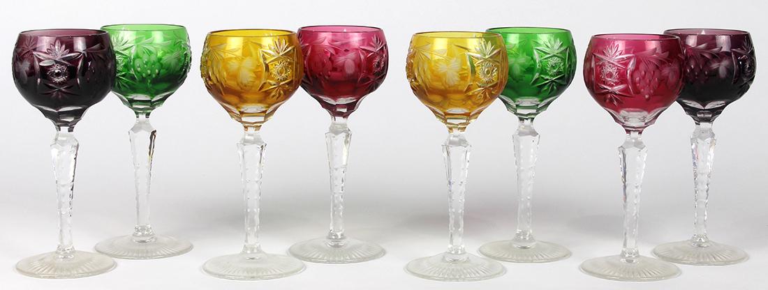 Bohemian crystal stemware (1 of 5)