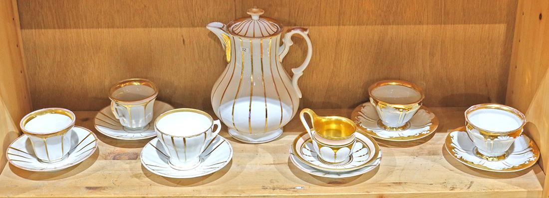 German KPM porcelain group, consisting of  cups with (1 of 1)