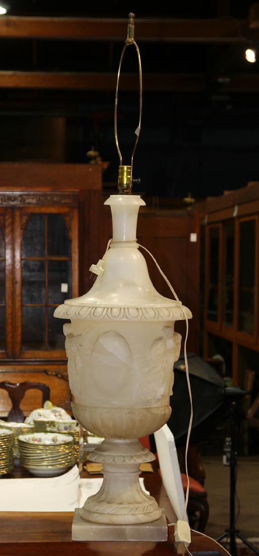 Large alabaster table lamp (1 of 2)