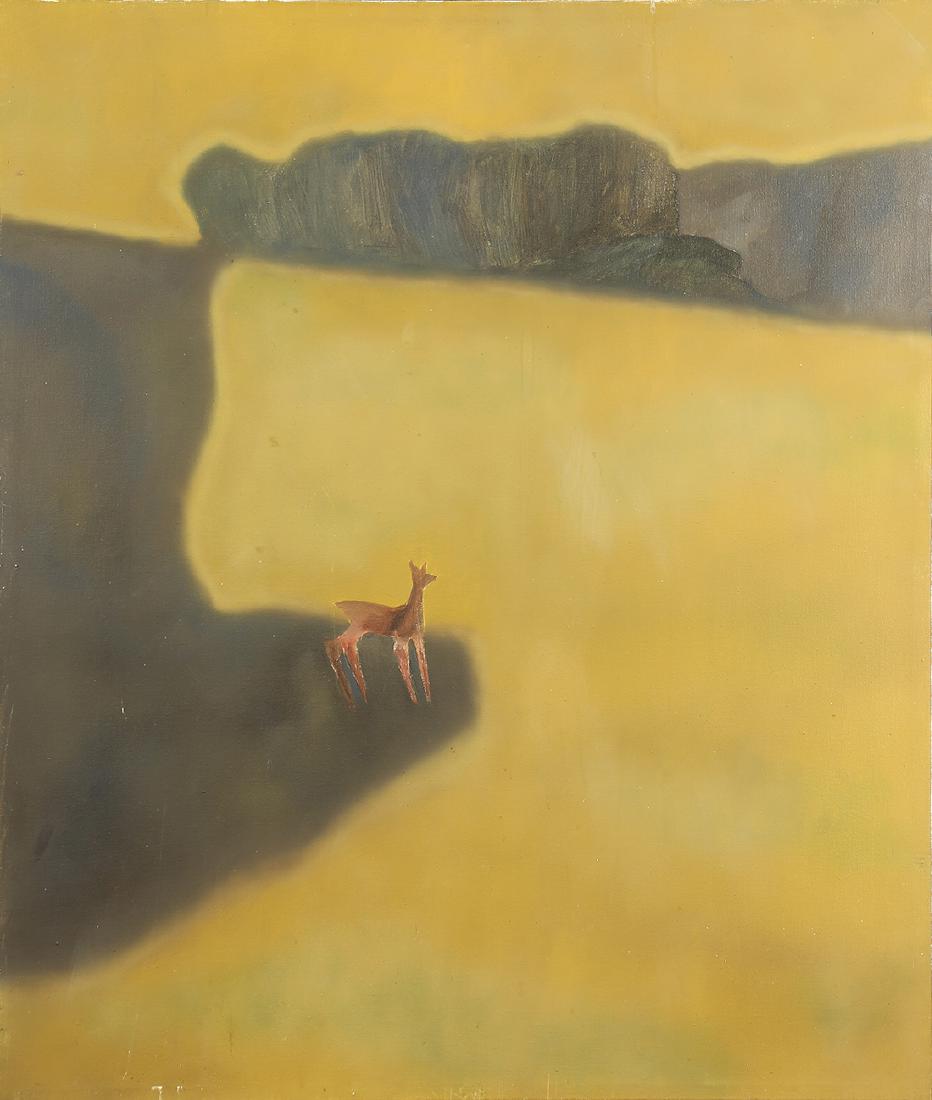 Painting, Deer in a Clearing (1 of 1)