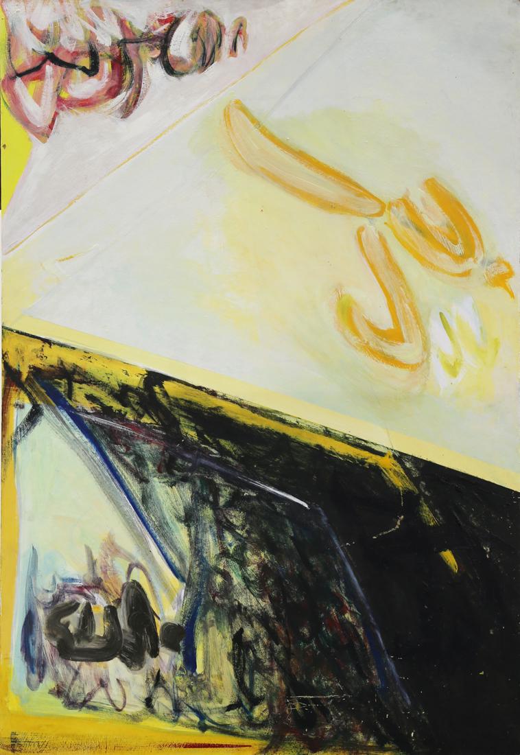Painting, Bernice Bing: Bernice Bing (American, 1936-1998), "Ideograph 1," 1989, acrylic on board, signed and dated verso, overall (unframed): 43.75"h x 30.25"w. Provenance: Estate of Bernice Bing. Note: Bing studied with Wa