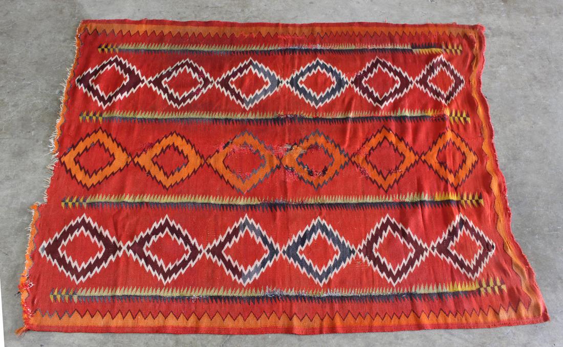 Navajo flatweave rug, 68" x 55" (1 of 4)
