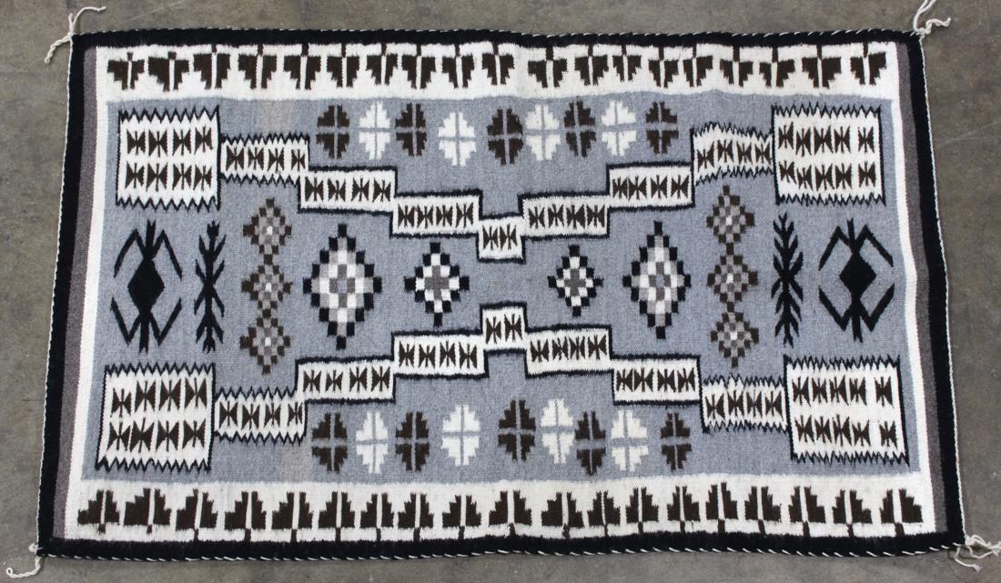 Two Grey Hills Navajo flatweave rug, by Mary Avery, (1 of 4)