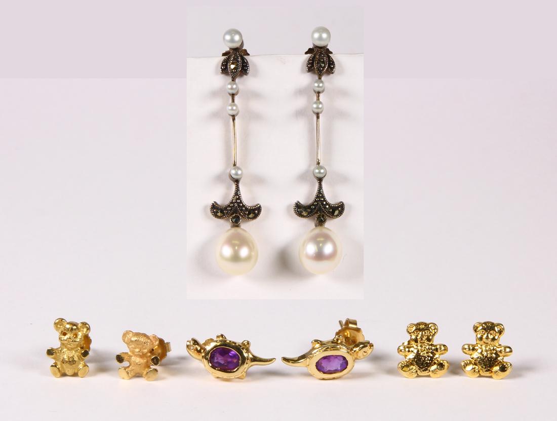 Collection of multi-stone, yellow gold and sterling (1 of 2)