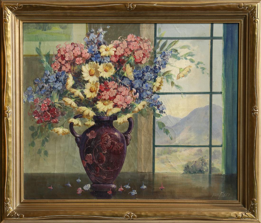 Painting, Flower Vase by Window (1 of 1)