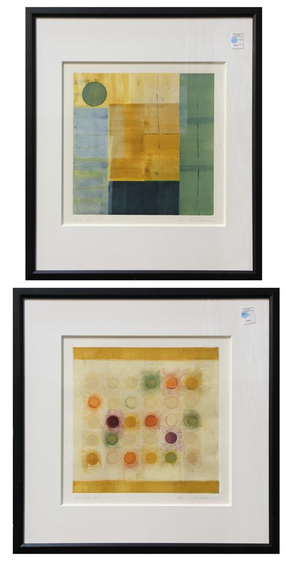 Prints,Tracey Adams: (lot of 6) Tracey Adams (American, 20th century), "Circuition 60," "Lunar Effect 29," Circuition 55," "Circuition 58," "Lunar Effect 19," and "Lunar Phase 11," 2004-2006, monoprints, each pencil signe