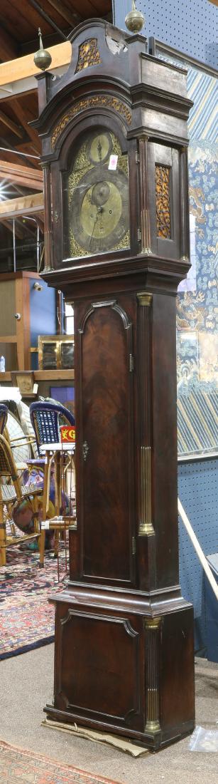 English George III tall case clock circa 1780 (1 of 3)