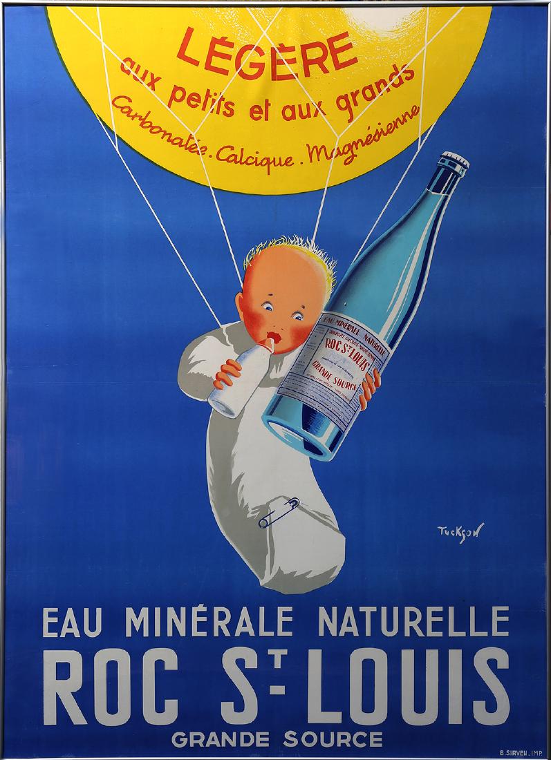 Vintage Poster, Eau Minerale Naturelle, Roc St. Louis (1 of 2)