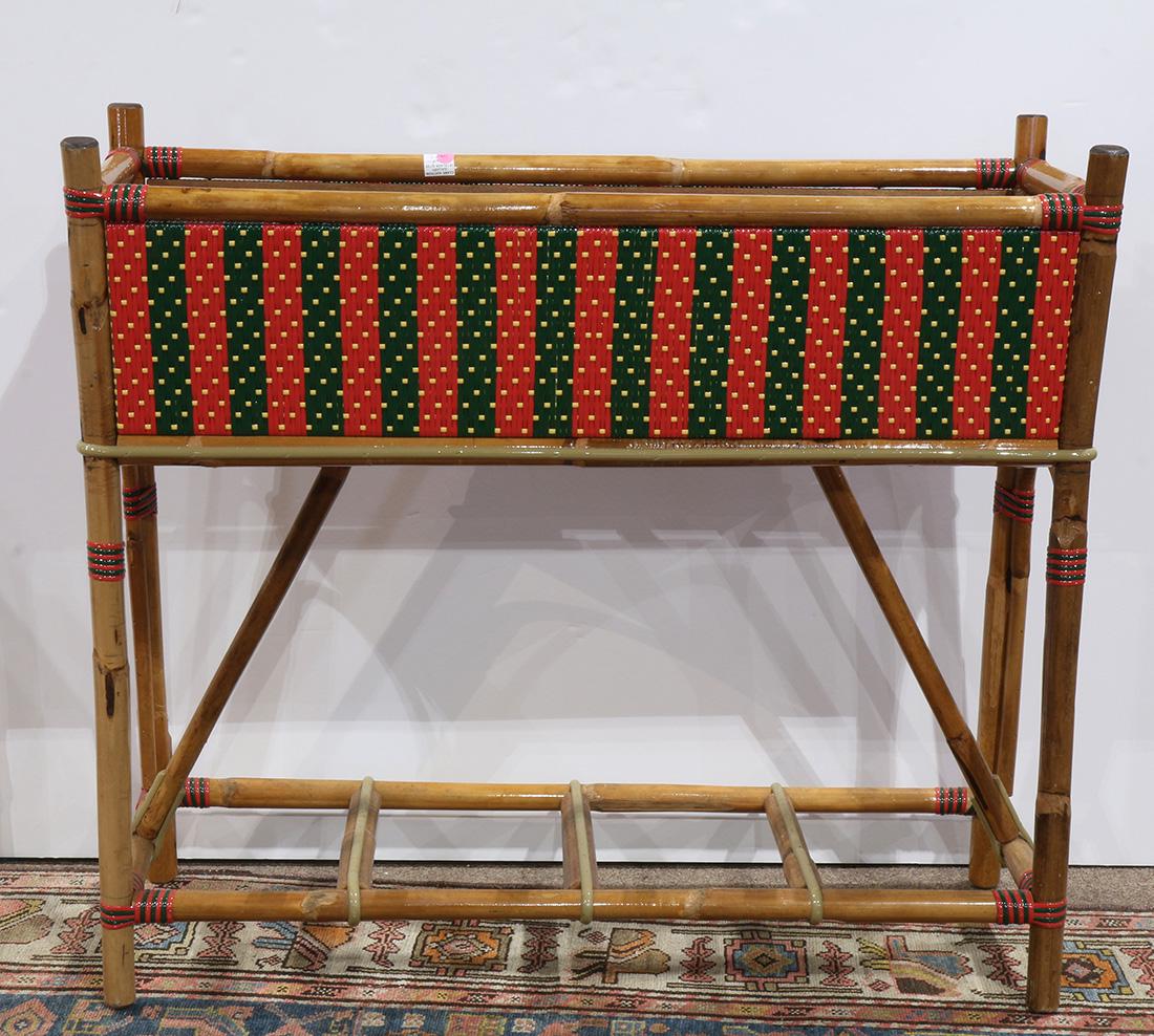 French bistro rattan jardiniere (1 of 2)