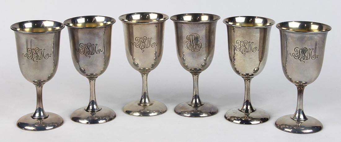 (lot of 6) American Reed & Barton sterling silver and (1 of 3)