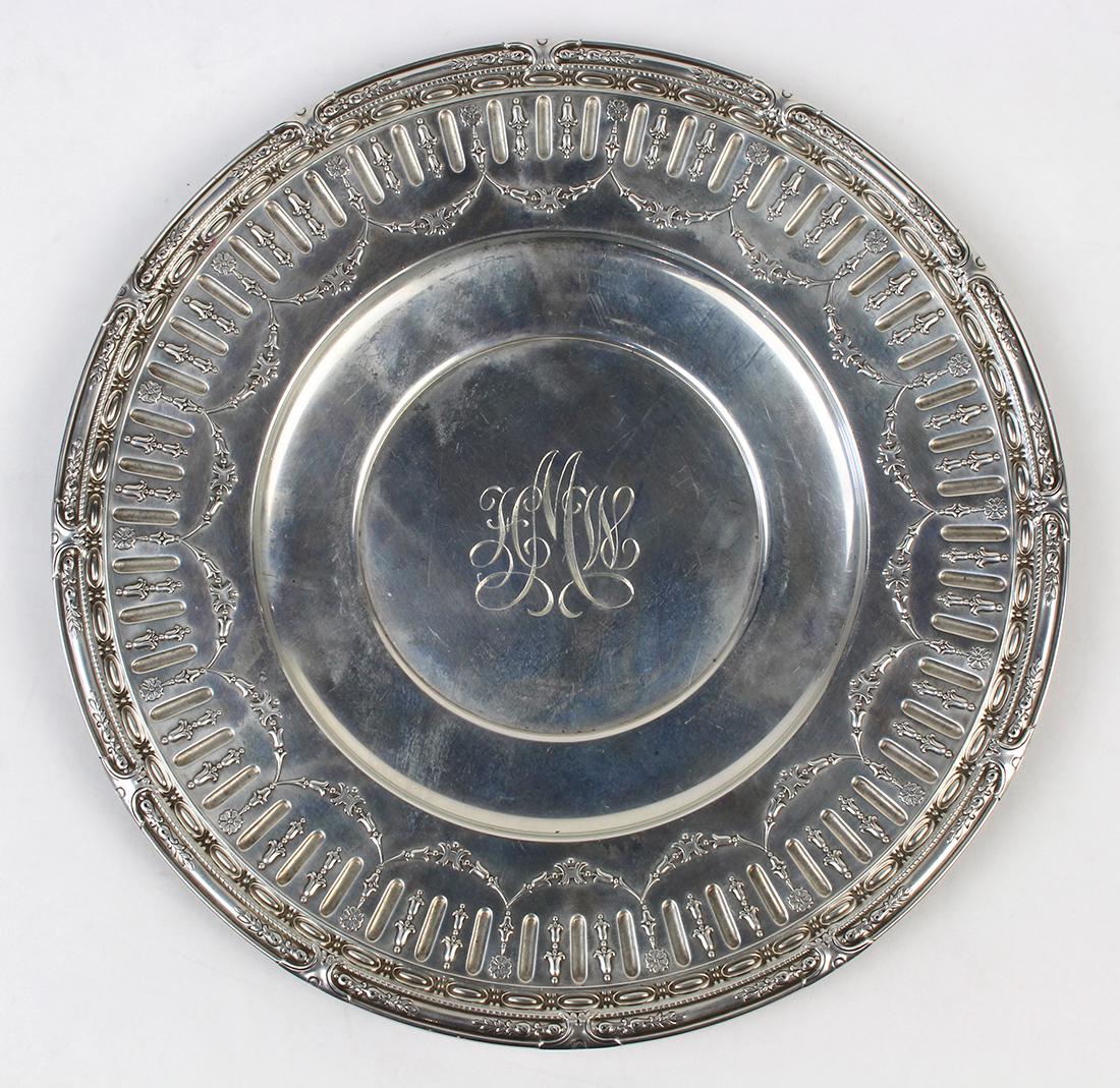 Gorham Manufacturing Co. sterling silver charger (1 of 4)