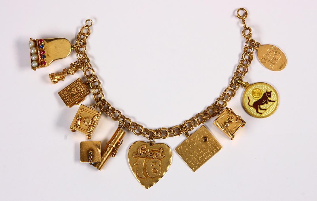 Cultured pearl, synthetic ruby, synthetic sapphire, (1 of 1)