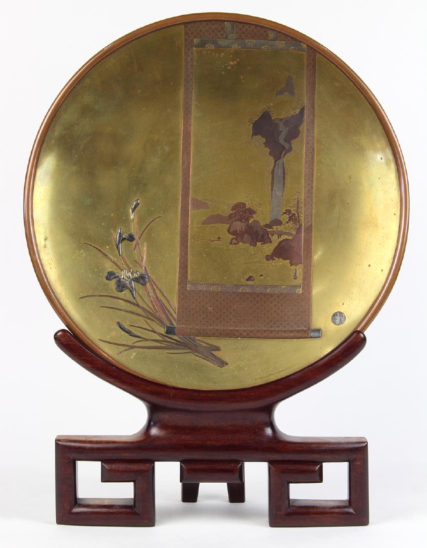 Japanese Bronze Charger, Shobi Eisuke, Meiji (1 of 7)