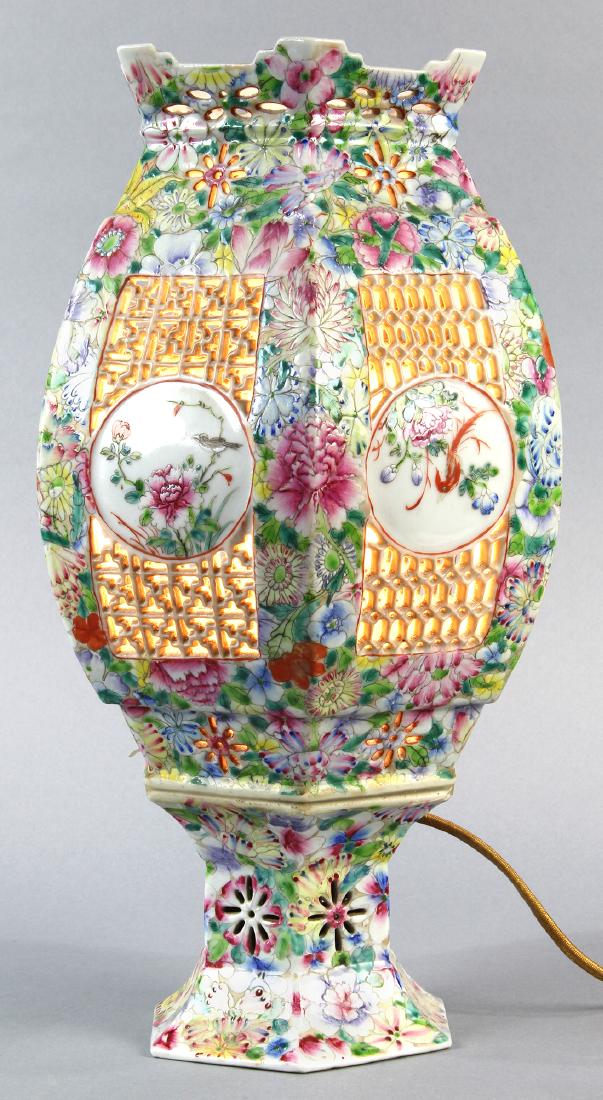 Chinese Mille Fleur Porcelain Lantern (1 of 6)