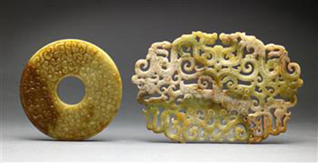 Two Chinese Hardstone Archaistic Carvings (1 of 2)