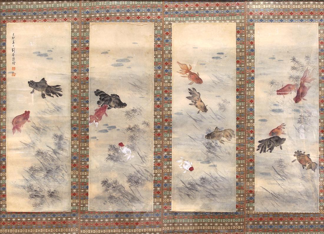 Chinese Framed Painting, Manner of Liu Kuiling, (1 of 3)