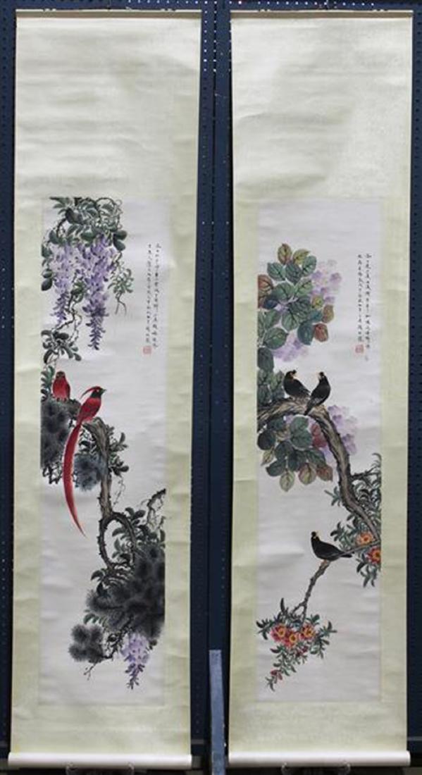 Chinese Scrolls, Manner of Yan Bolong, (1 of 10)