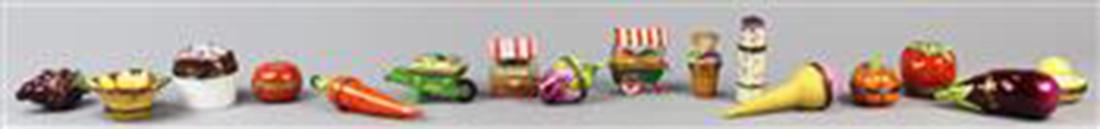 (lot of 16) French Limoges lidded boxes, in various (1 of 5)