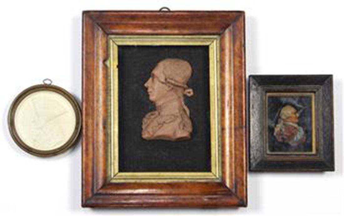 (lot of 3) Neoclassical style framed silhouette (1 of 2)