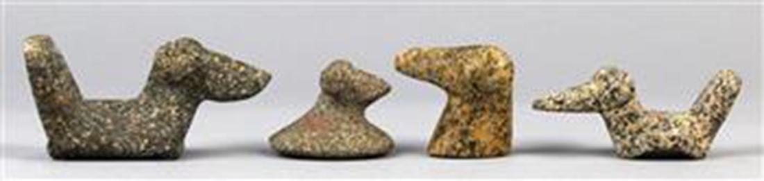 (lot of 4) Ohio Birdstone or axlaxl weights, each (1 of 3)