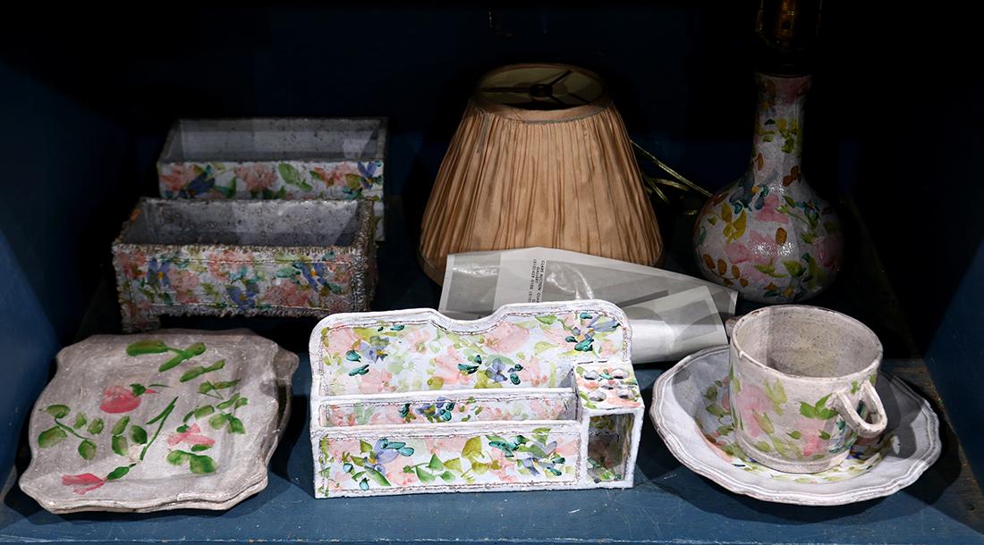 (lot of 8) French pottery signed JJ Valauris (1 of 1)