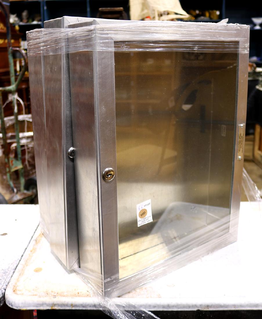 (lot of 3) Aluminum lockable display cases, by Aluminum (1 of 1)