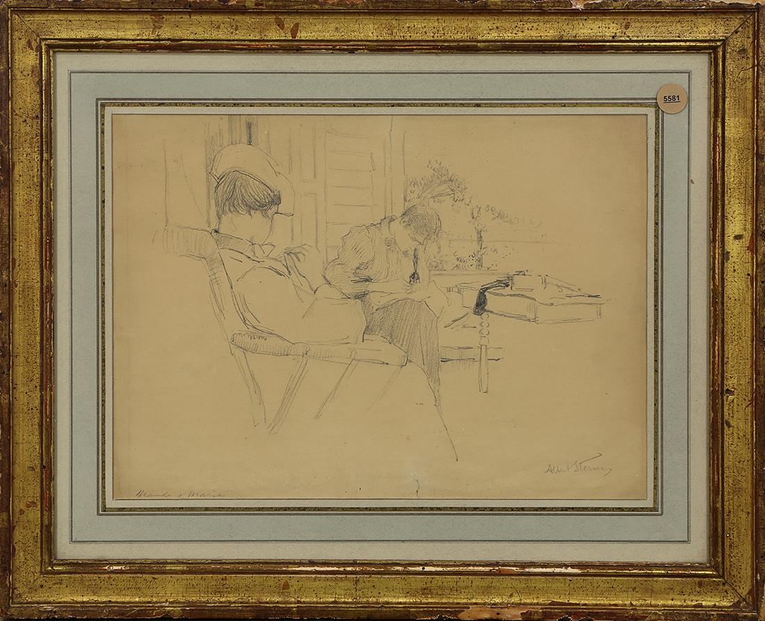 Drawing, Albert Sterner (1 of 1)