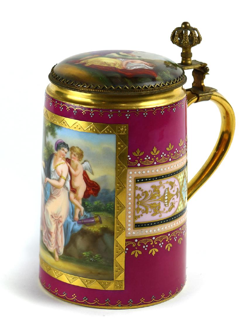 Royal Vienna half litre scenic decorated stein (1 of 7)