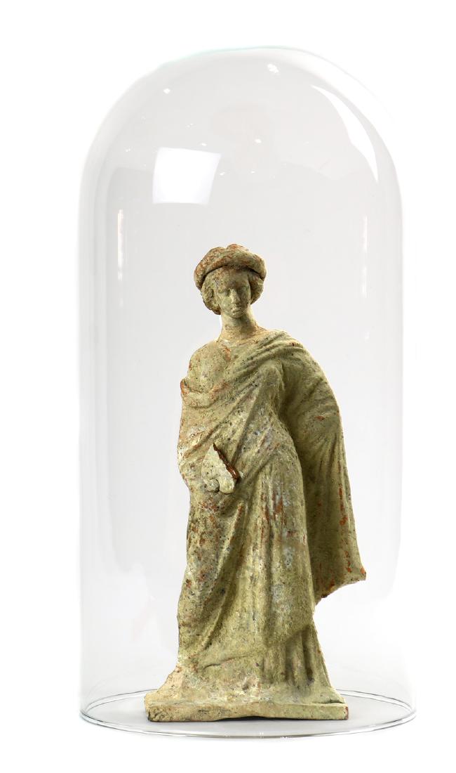 Greek Tanagra style terracotta figurine (1 of 5)