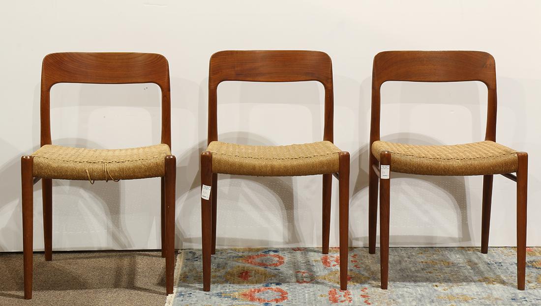 Niels O. Møller from J.L. Møller teak side chairs (1 of 4)