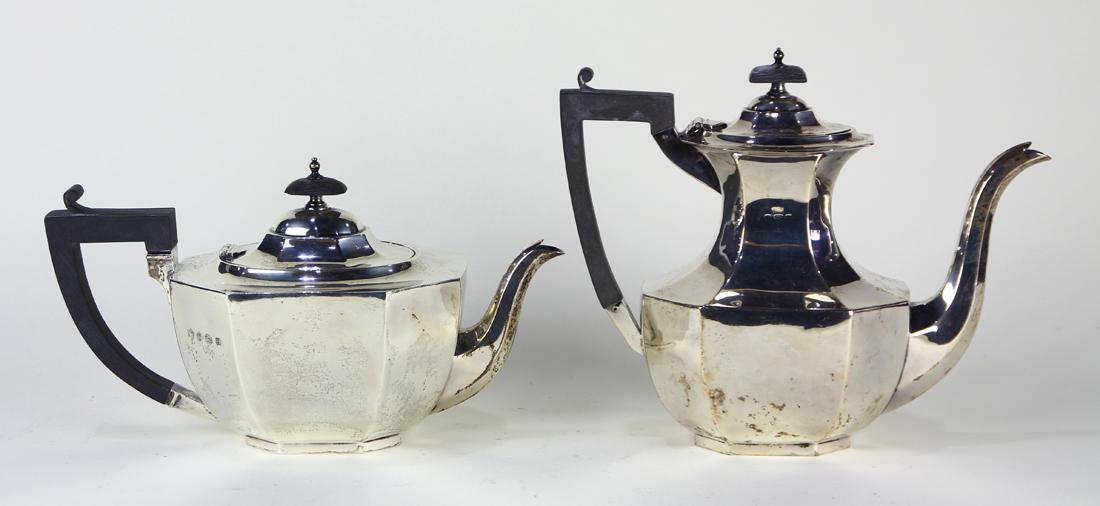 English sterling silver partial drinks service, (1 of 3)