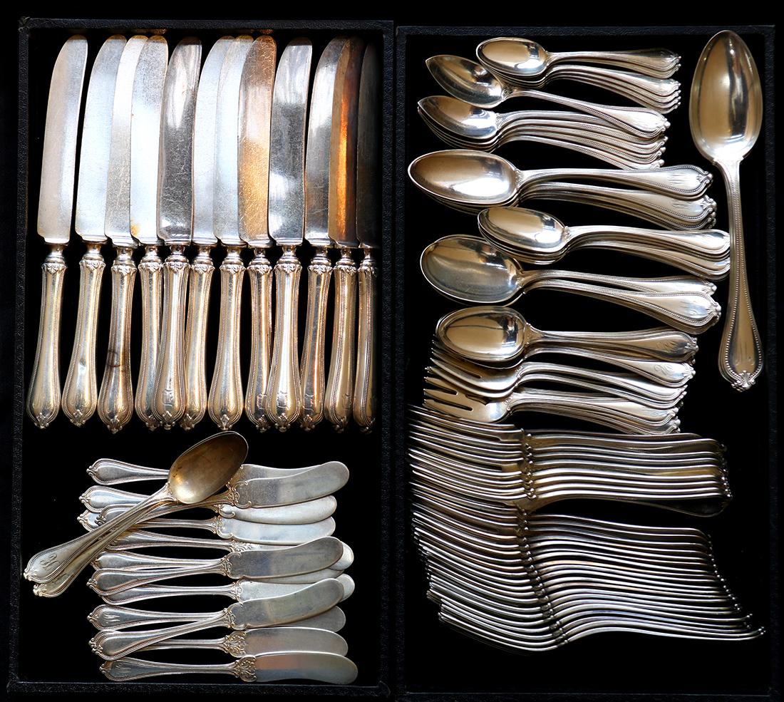 Towle sterling silver flatware service for twelve in (1 of 3)