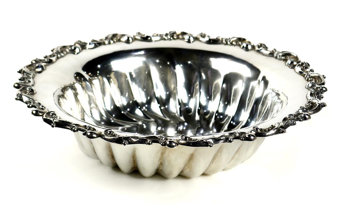 Whiting Manufacturing sterling silver centerpiece bowl, (1 of 2)