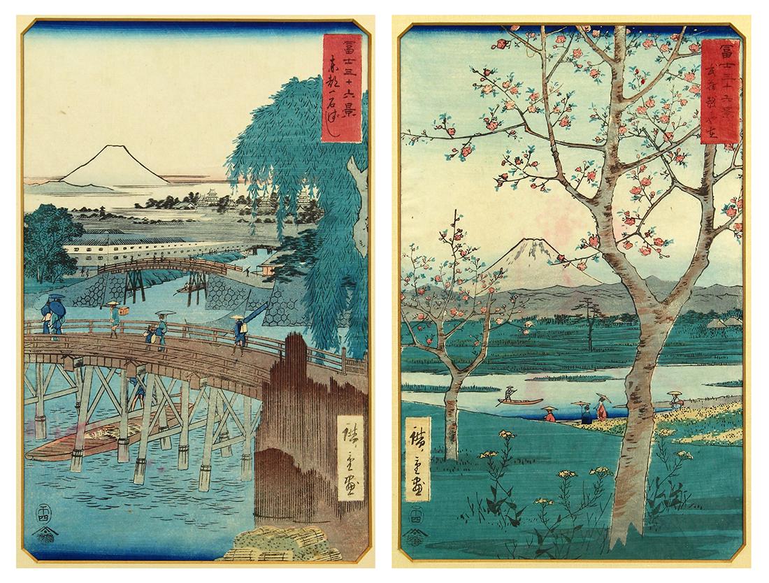 Japanese Woodblock Prints, Hiroshige, 19c (1 of 7)
