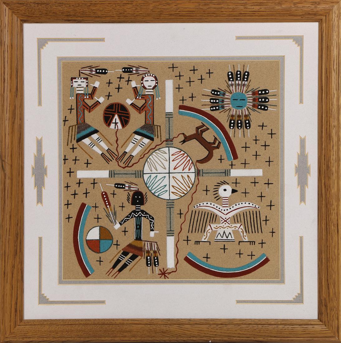 Gracie Dick, sand paintings (1 of 2)