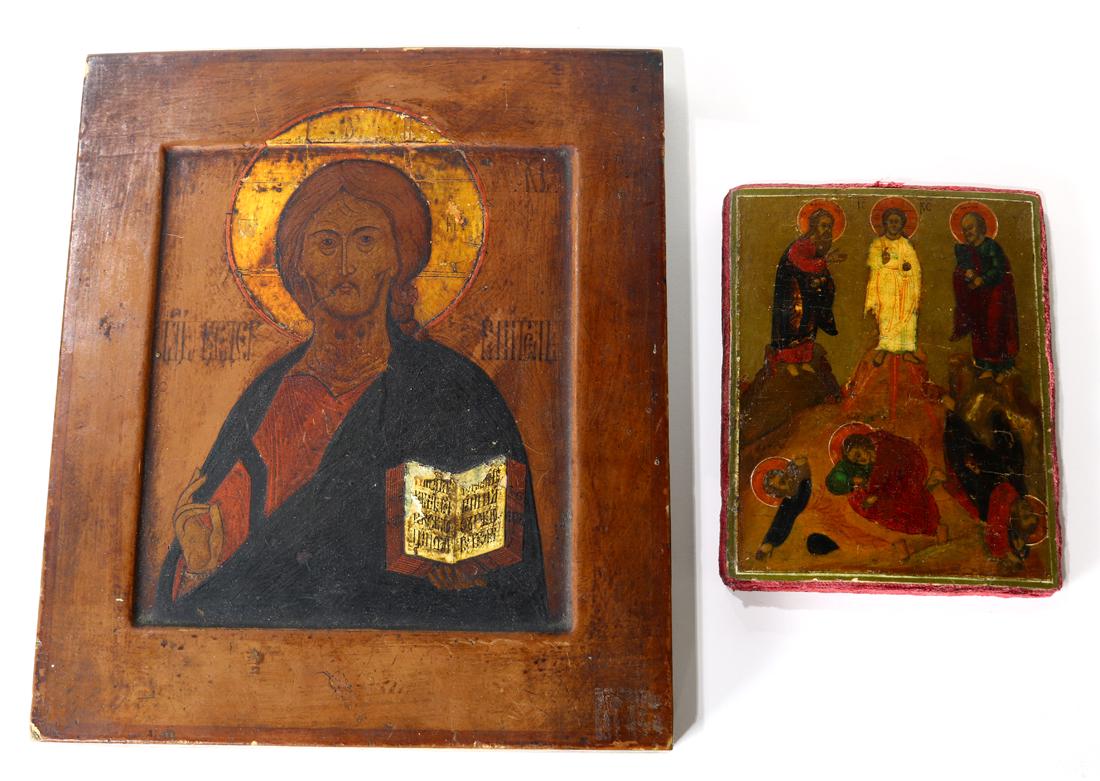 (lot of 2) Russian icon group (1 of 3)
