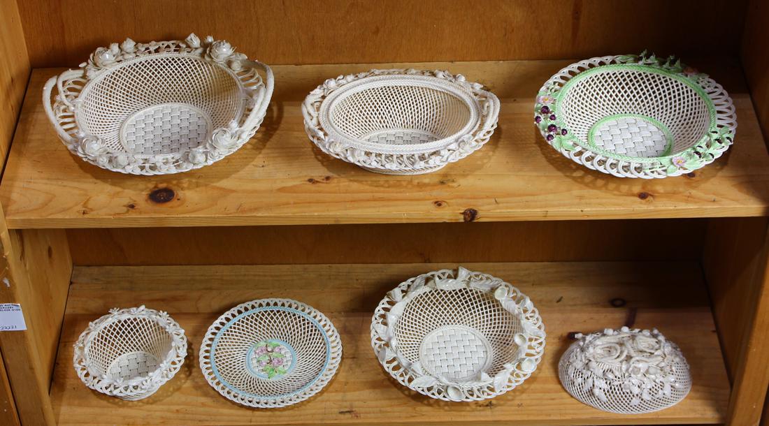 (lot of 6) Belleek Ireland baskets (1 of 1)