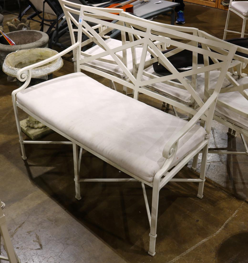 Brown Jordan patio settee (1 of 1)