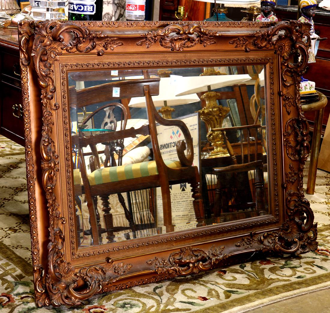 Victorian closed corner looking glass (1 of 1)