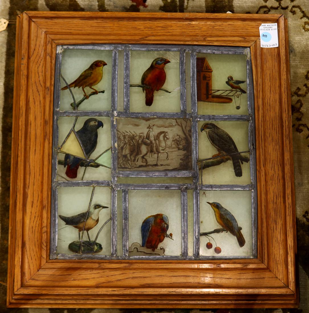 Stained glass assemblage with birds (1 of 1)
